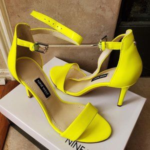 NEW Neon yellow Nine West heels